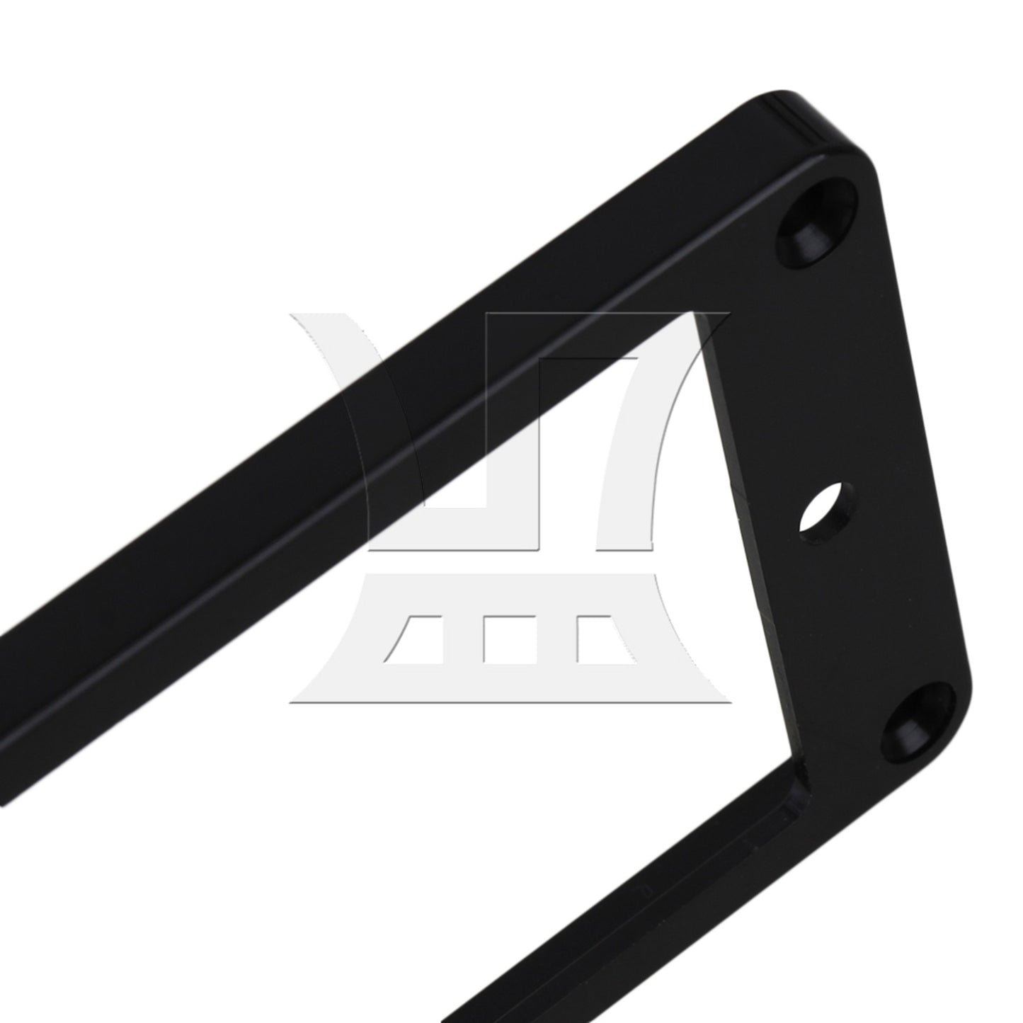 2 pcs Black ABS Flat Bottom Humbucker Pickup Mounting Ring Frames 92x45x5mm