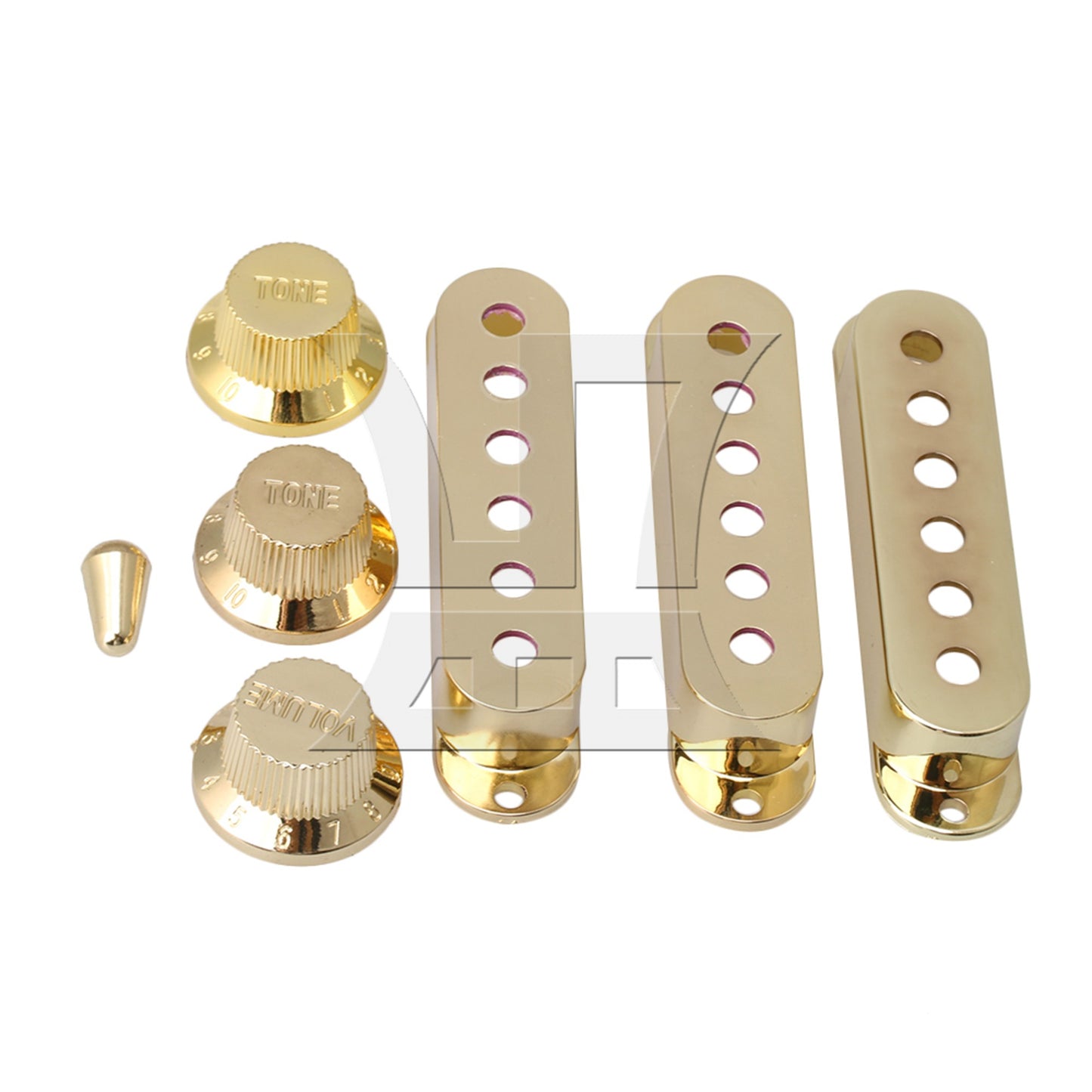 Cream Guitar Parts Set Switch tip Single coil Pickup Cover 1 volume 2 Tone Knobs