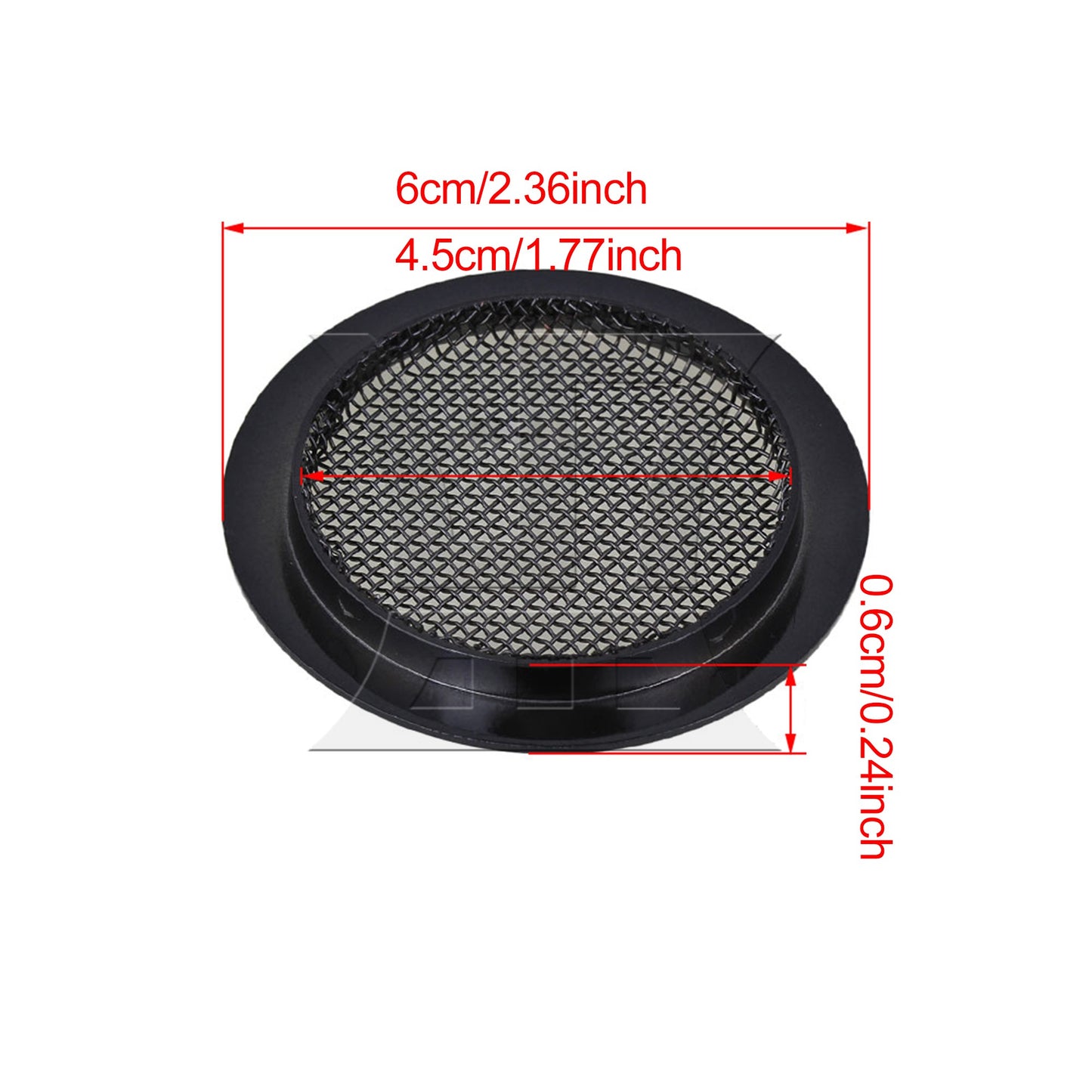 6cm Dia Dobro Resonator Screen Guitar Sound Hole Insert Set Grill Black