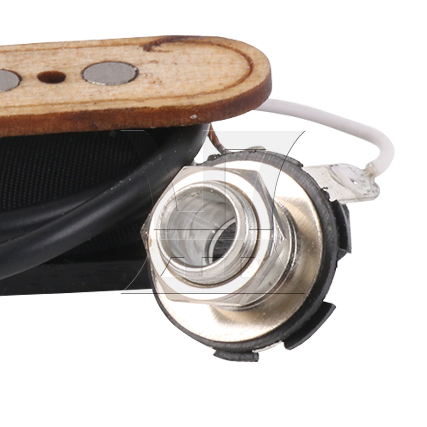 3-pole 4.3K Pre-wired 3 String Bass Pickup&Input Jack for Cigar Box Guitar BQLZR