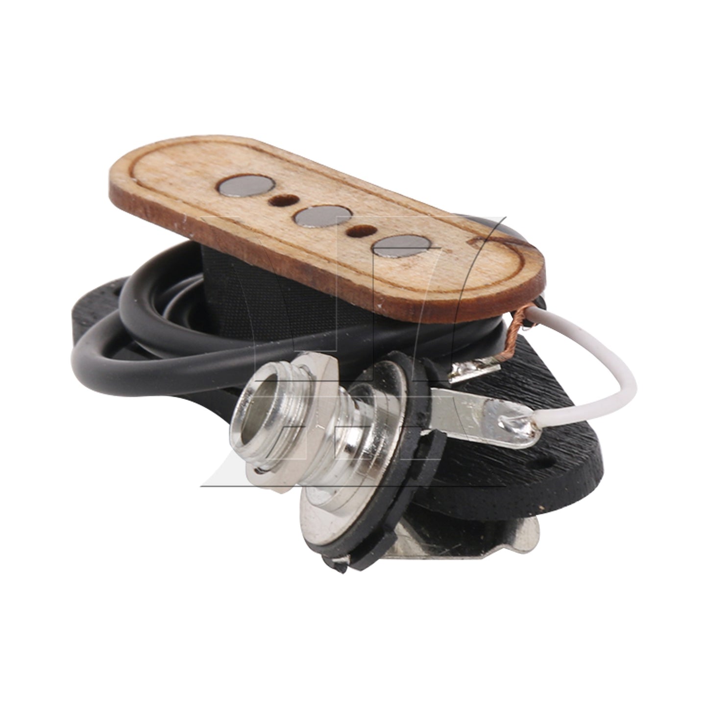3-pole 4.3K Pre-wired 3 String Bass Pickup&Input Jack for Cigar Box Guitar BQLZR