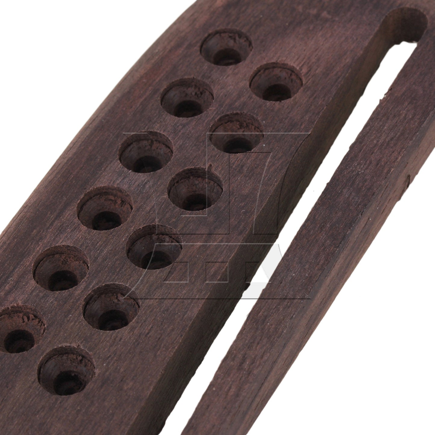 Rosewood Guitar Bridge for 12 String Folk Acoustic Guitar BQLZR 160mm x 43mm