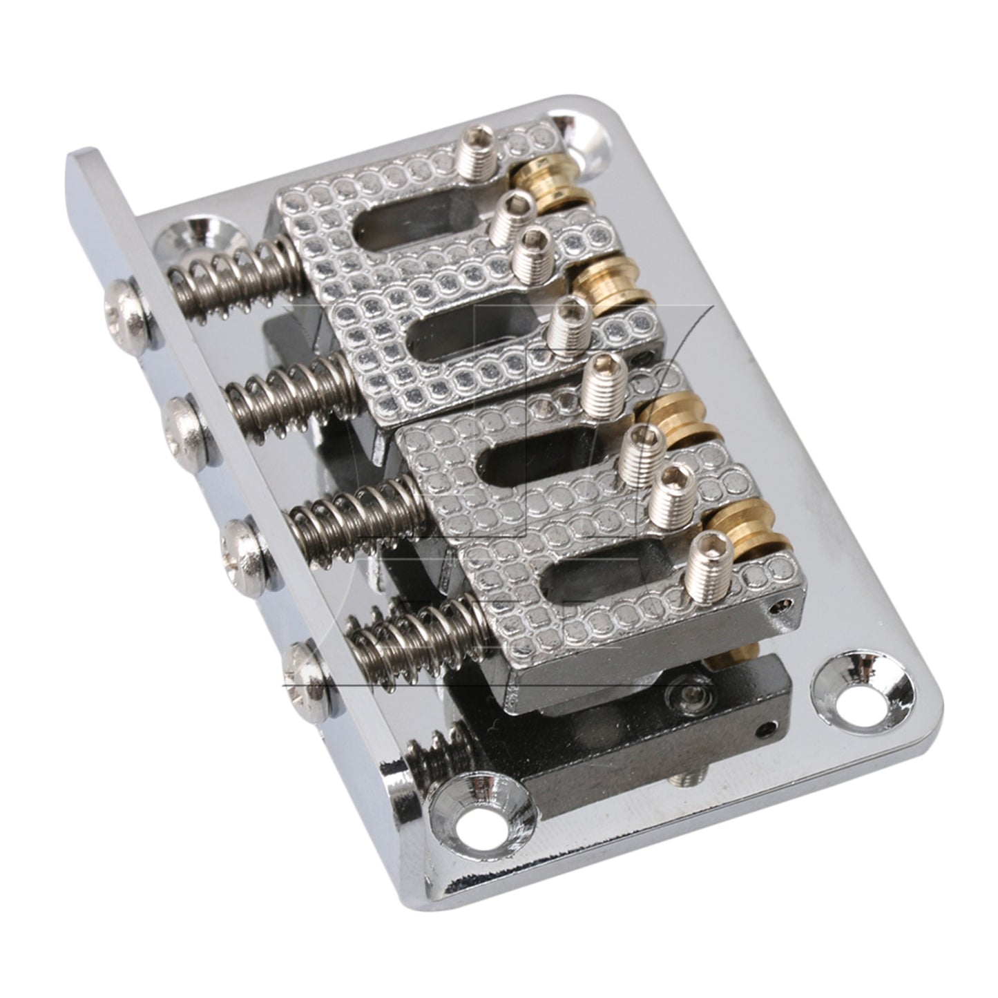 Silver Bridge Fixed Tailpiece for 4 String Cigar Box Guitar UKULELE