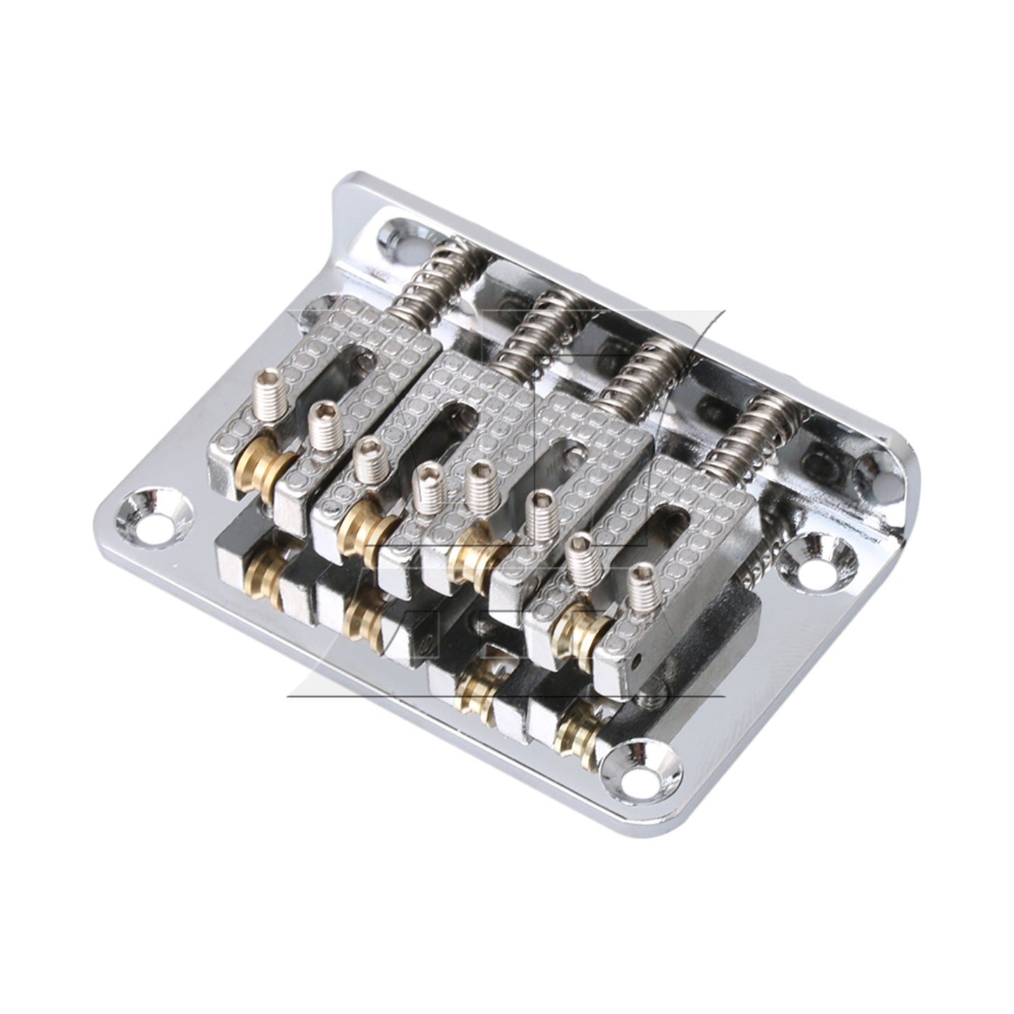 Silver Bridge Fixed Tailpiece for 4 String Cigar Box Guitar UKULELE