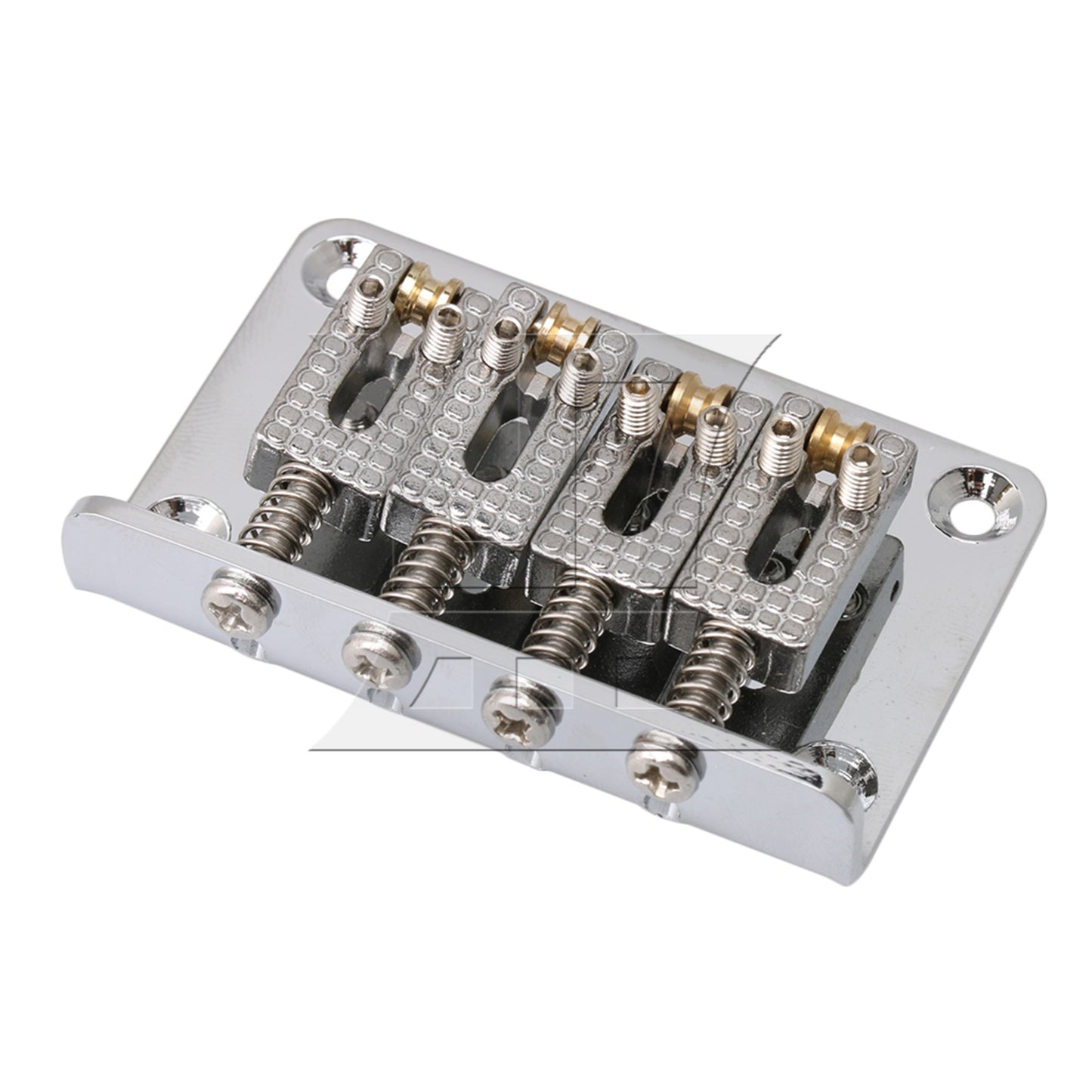 Silver Bridge Fixed Tailpiece for 4 String Cigar Box Guitar UKULELE
