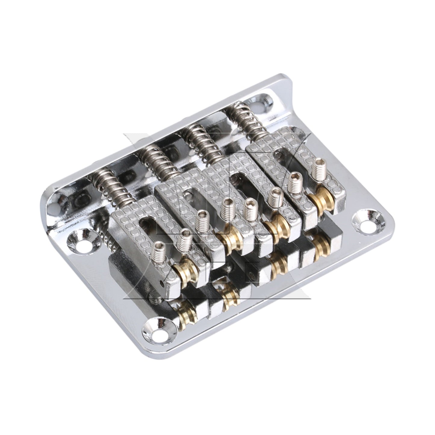 Silver Bridge Fixed Tailpiece for 4 String Cigar Box Guitar UKULELE