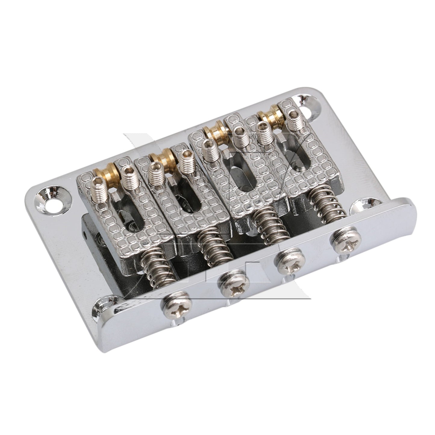 Silver Bridge Fixed Tailpiece for 4 String Cigar Box Guitar UKULELE