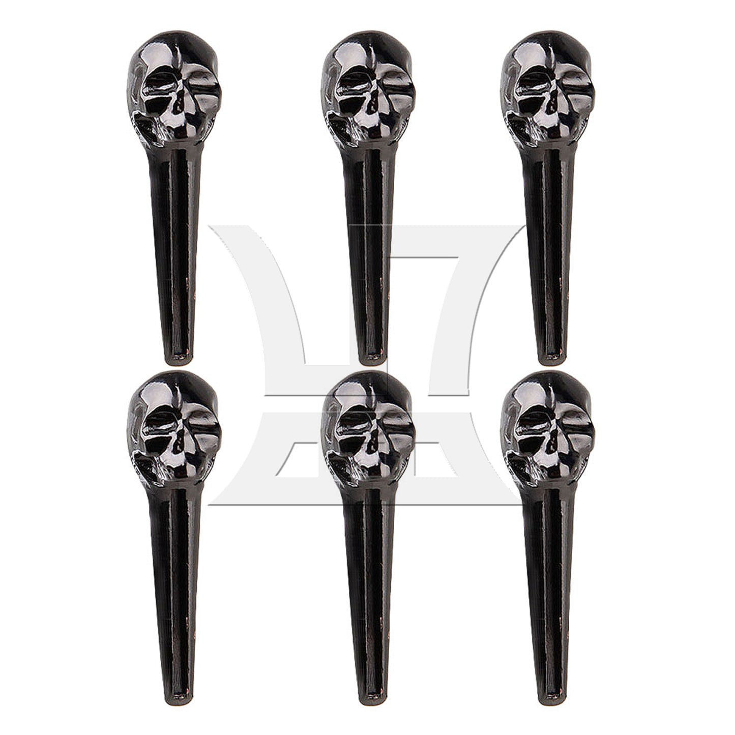 BQLZR Acoustic Guitar Metal Bridge Pins String Nail Pins Bridge Pin Black