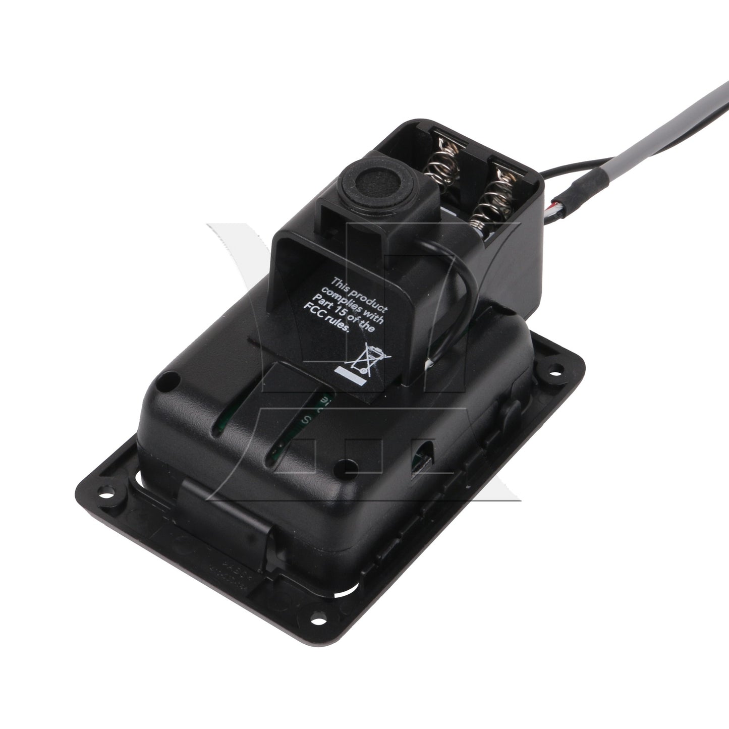 Black Guitar Preamp Piezo Pickup Tuner Plastic 301 Folk Acoustic Pickup