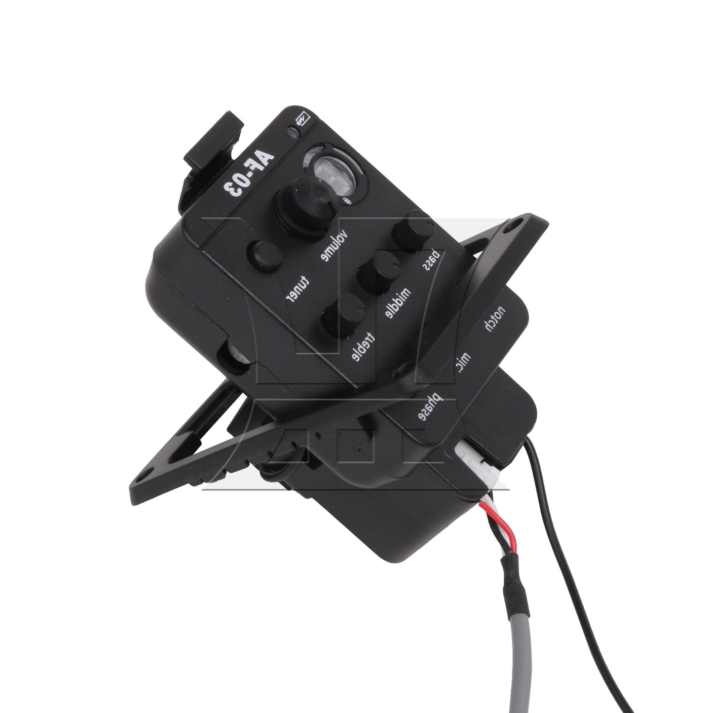Black Guitar Preamp Piezo Pickup Tuner Plastic 301 Folk Acoustic Pickup