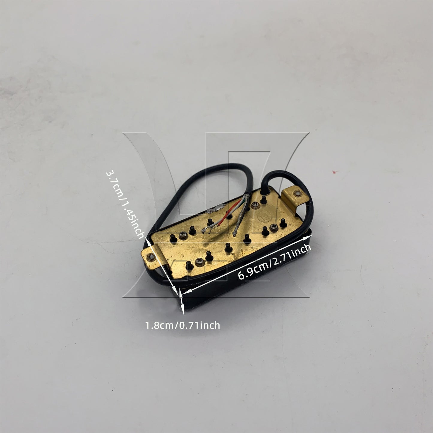 BQLZR Black 69x38x19mm Humbucker N/B Pickups Set for Electric Guitar
