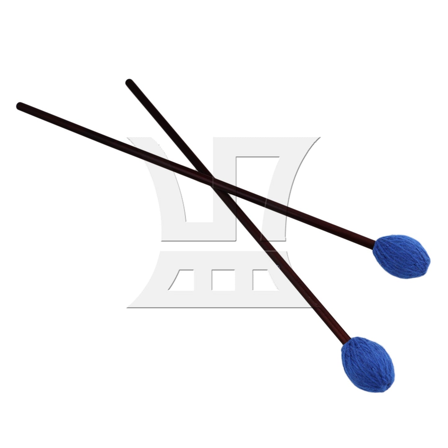 2 x BQLZR Maple Handles and Soft Blue Woolen Yarn Head Marimba Mallets