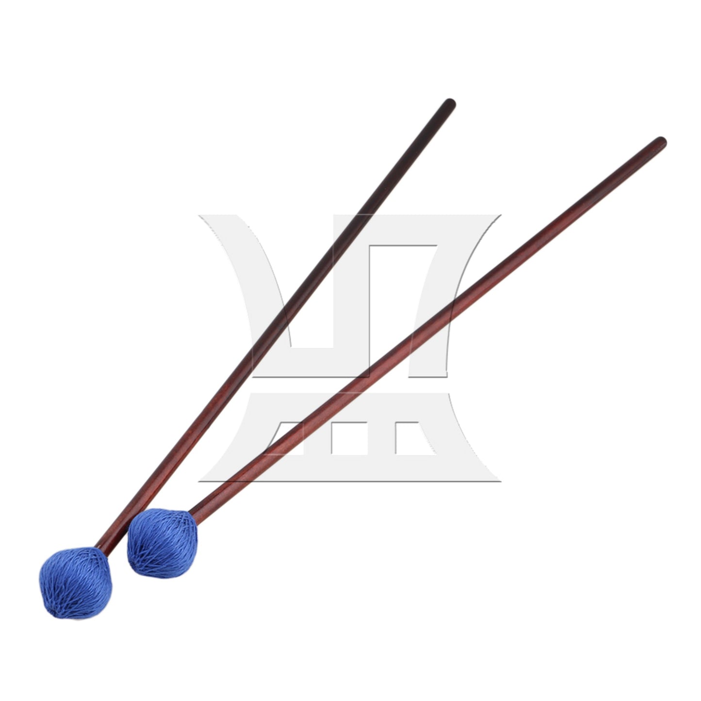 2 x BQLZR Maple Handles and Hard Blue Woolen Yarn Head Marimba Mallets