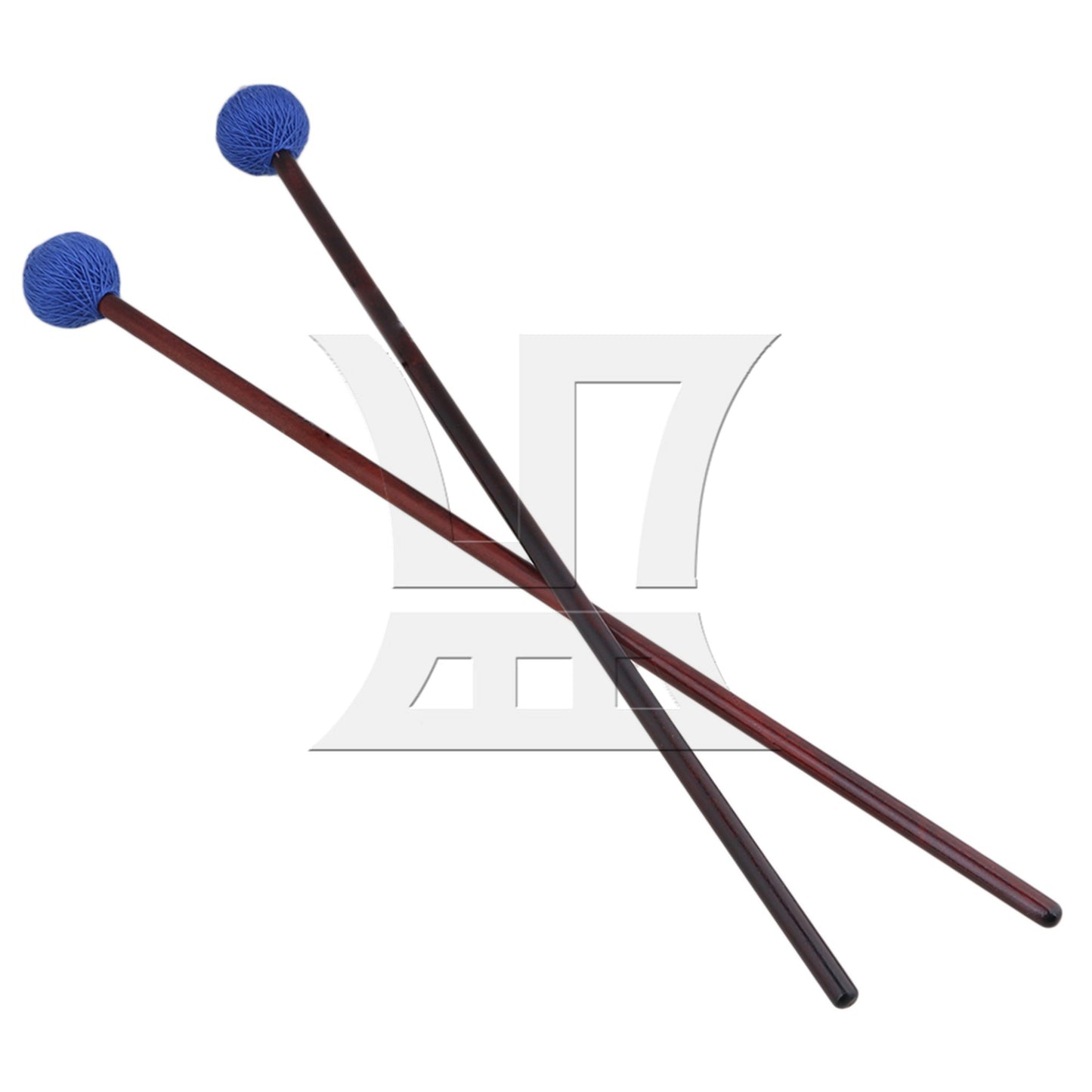 2 x BQLZR Maple Handles and Hard Blue Woolen Yarn Head Marimba Mallets