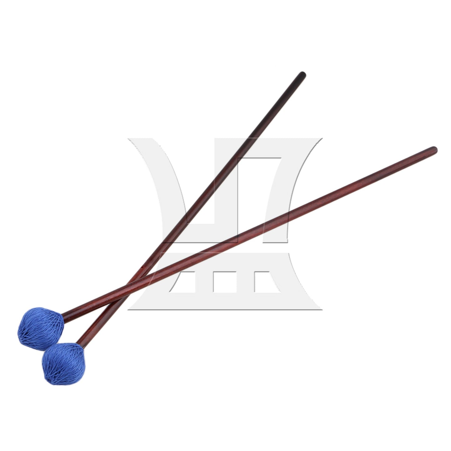 2 x BQLZR Maple Handles and Hard Blue Woolen Yarn Head Marimba Mallets
