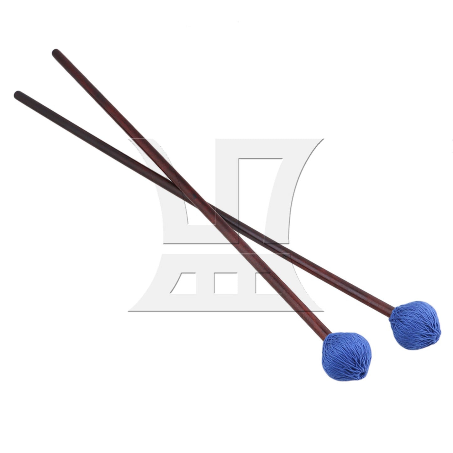 2 x BQLZR Maple Handles and Hard Blue Woolen Yarn Head Marimba Mallets