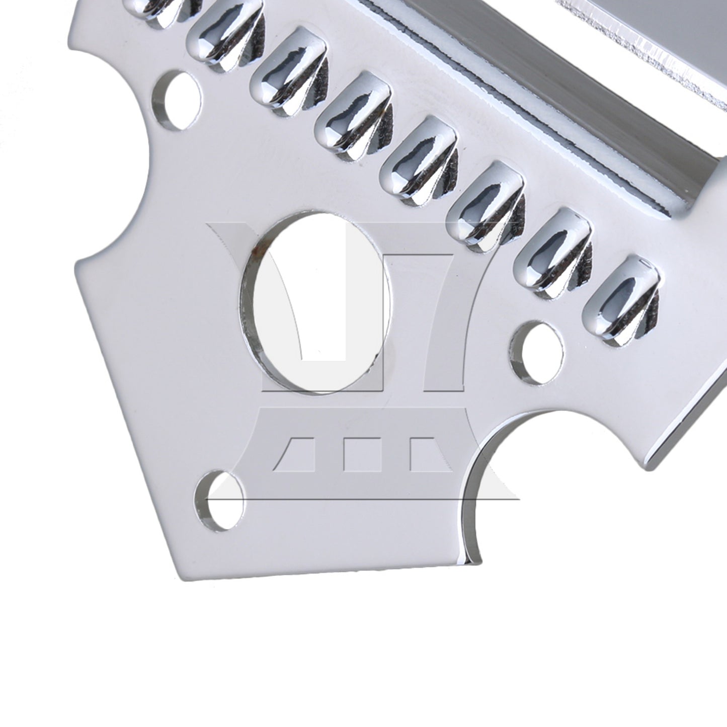 8-String Silver Zinc Alloy Mandolin Tailpiece Replacement 60 x 50mm BQLZR