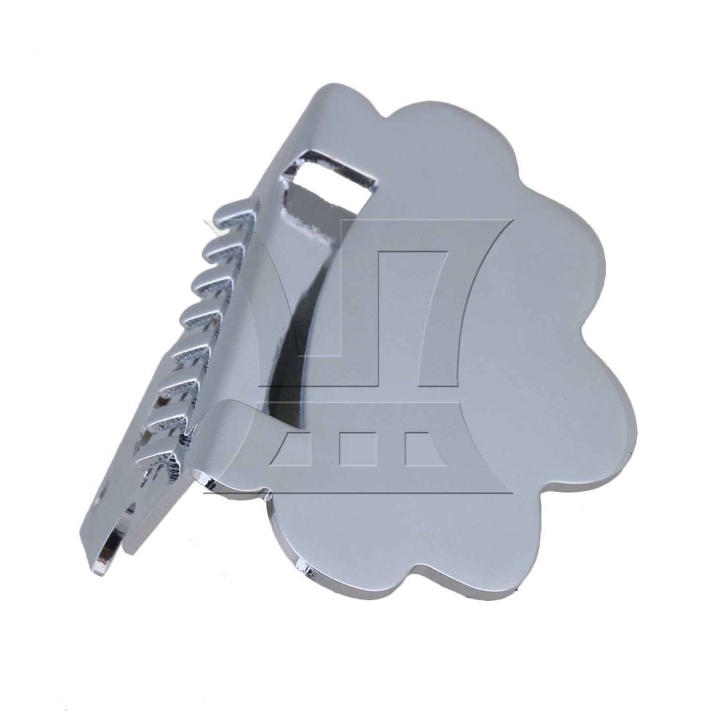 8-String Silver Zinc Alloy Mandolin Tailpiece Replacement 60 x 50mm BQLZR