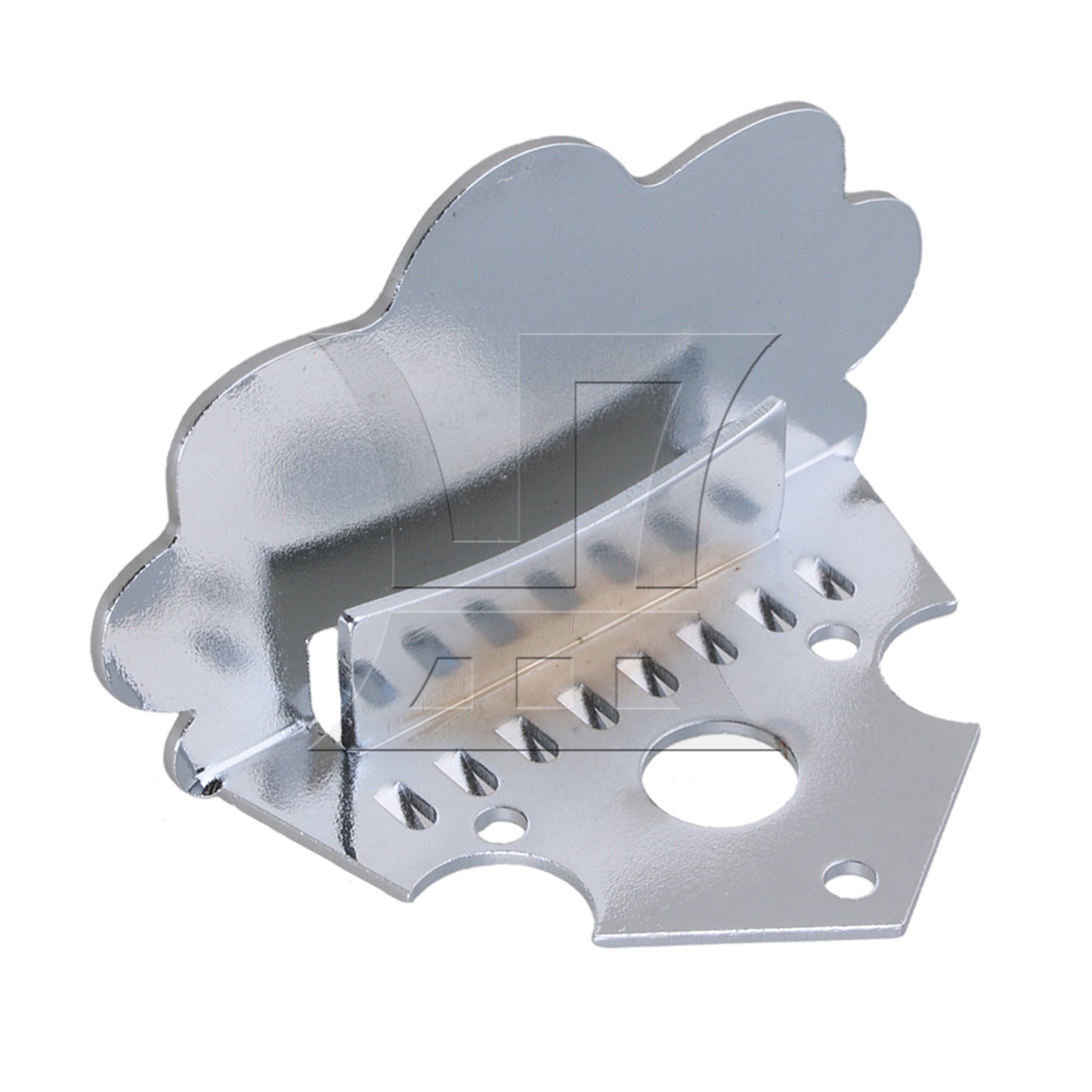 8-String Silver Zinc Alloy Mandolin Tailpiece Replacement 60 x 50mm BQLZR