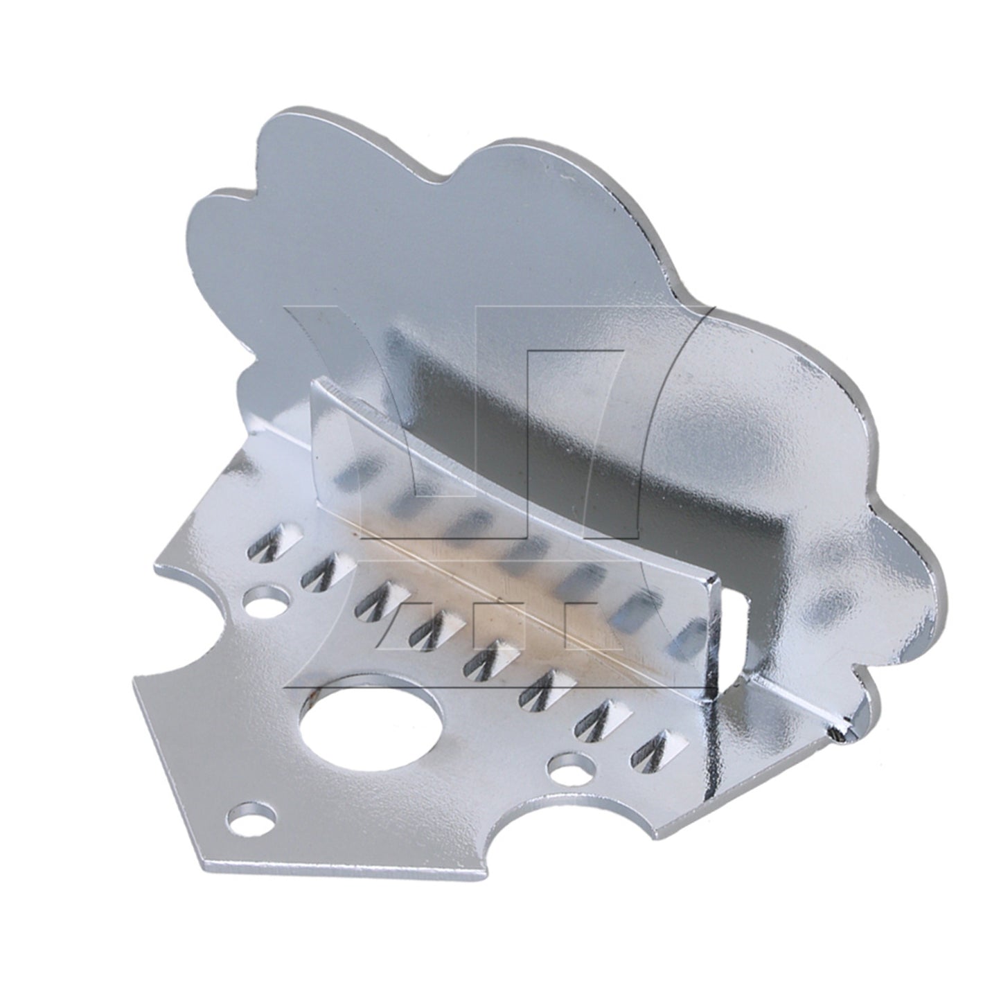 8-String Silver Zinc Alloy Mandolin Tailpiece Replacement 60 x 50mm BQLZR