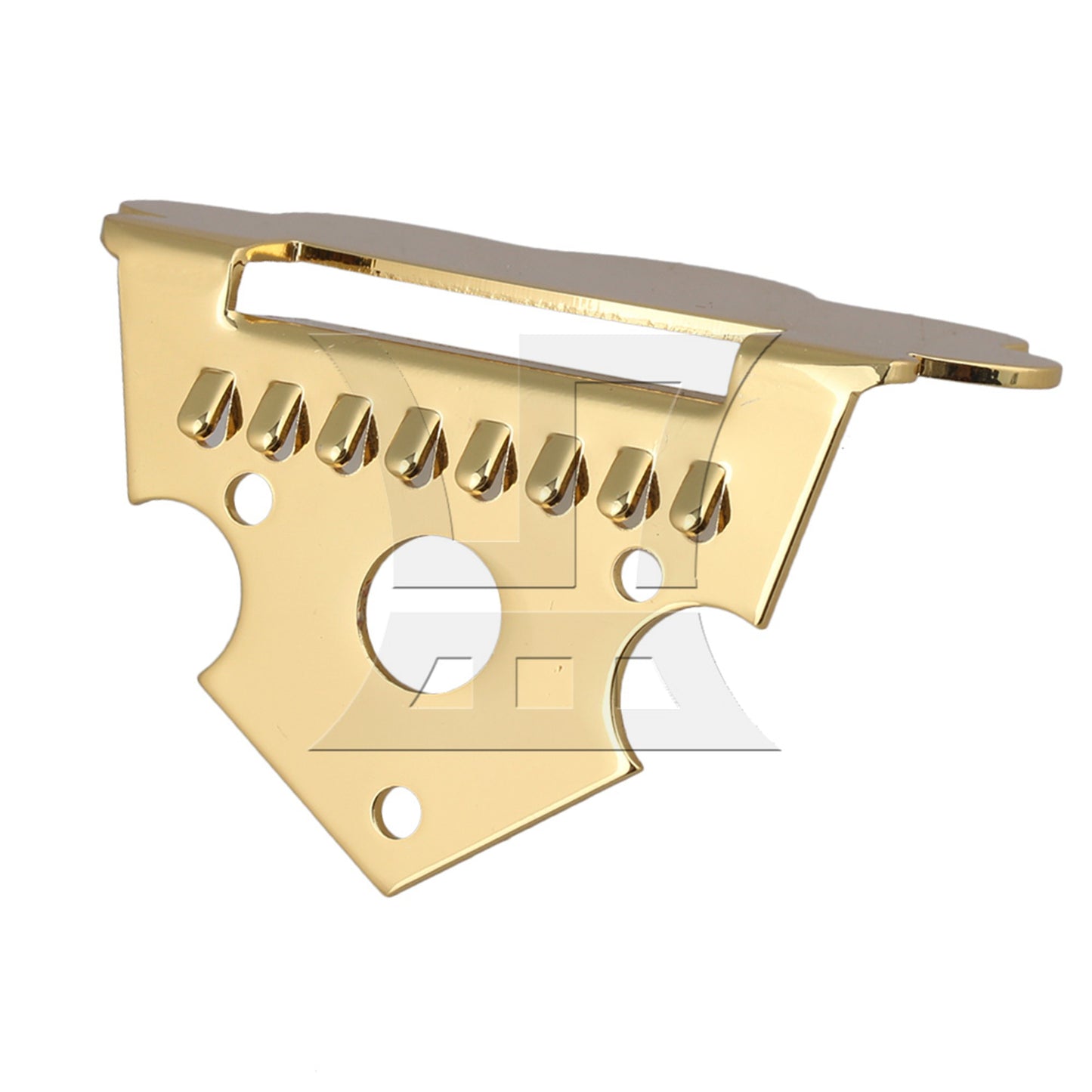 8-String Silver Zinc Alloy Mandolin Tailpiece Replacement 60 x 50mm BQLZR