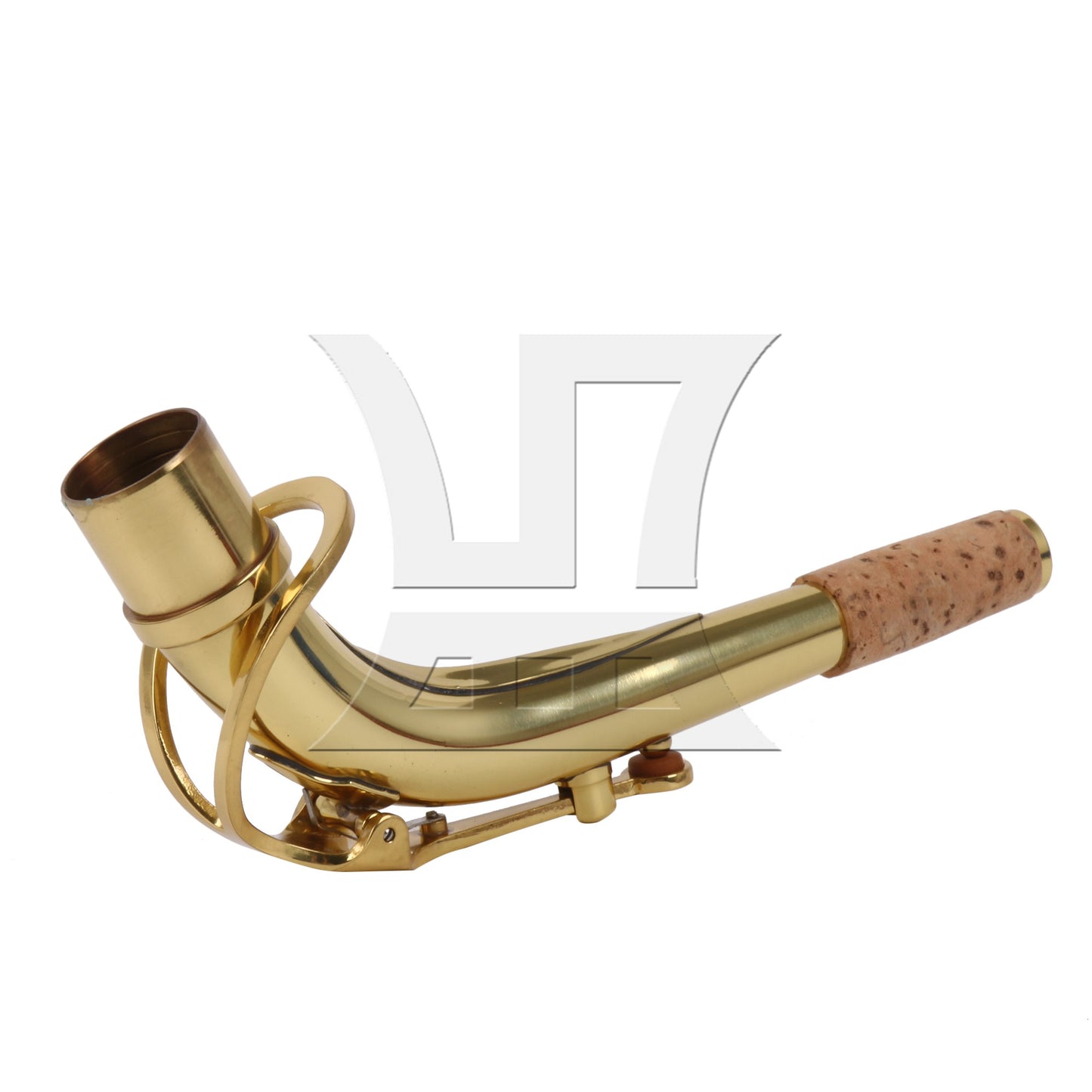 2.1cm Connector Dia Golden Saxophone Bend Neck for Alto Saxophone Part