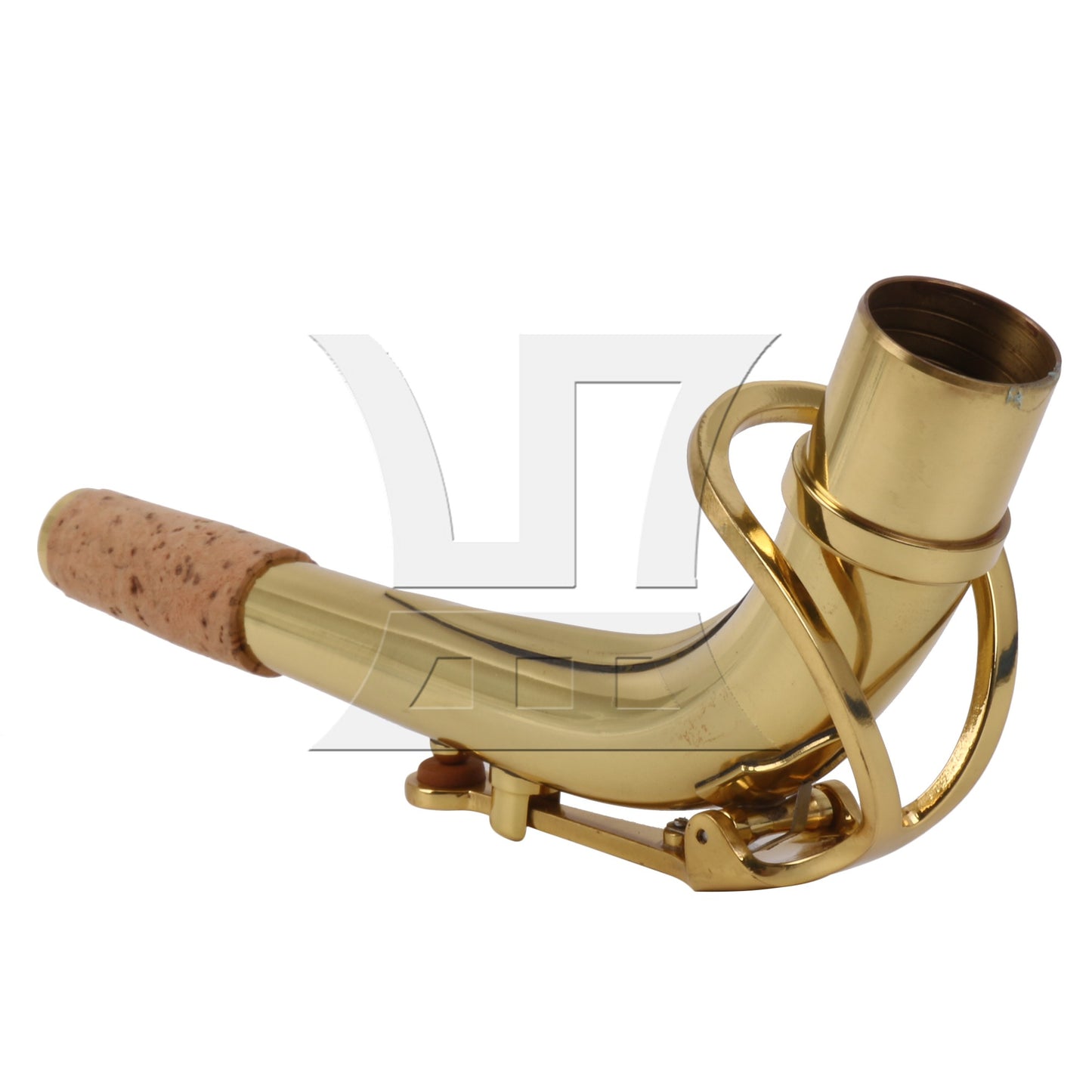 2.1cm Connector Dia Golden Saxophone Bend Neck for Alto Saxophone Part