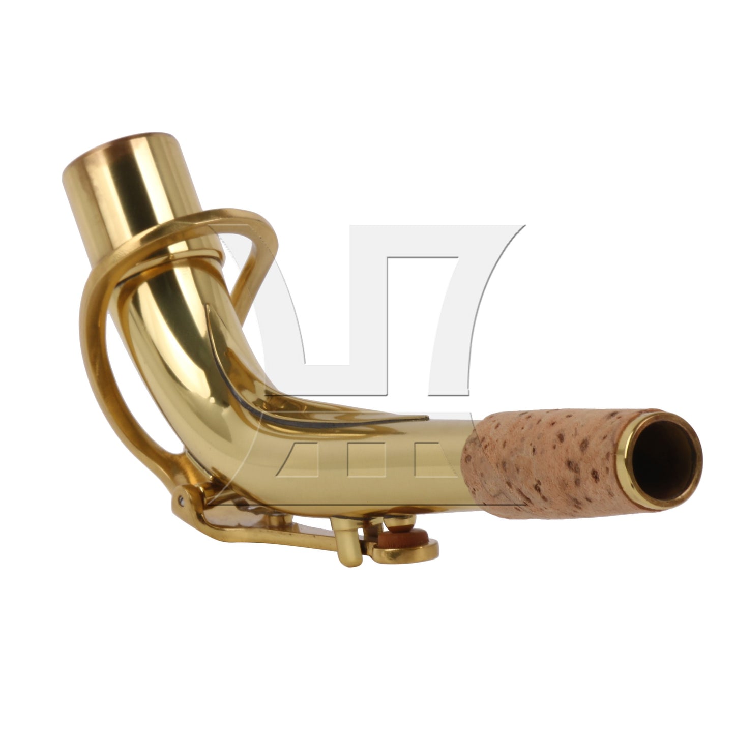 2.1cm Connector Dia Golden Saxophone Bend Neck for Alto Saxophone Part