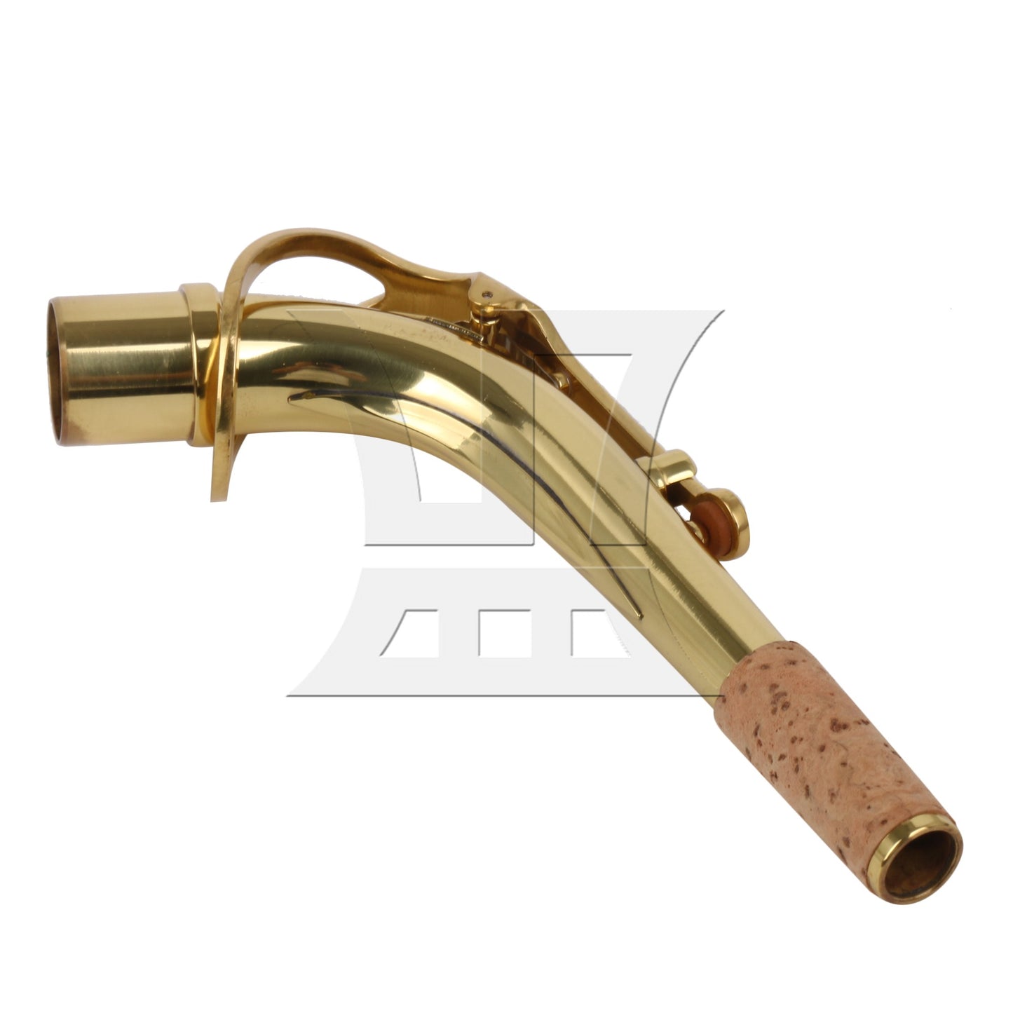 2.1cm Connector Dia Golden Saxophone Bend Neck for Alto Saxophone Part