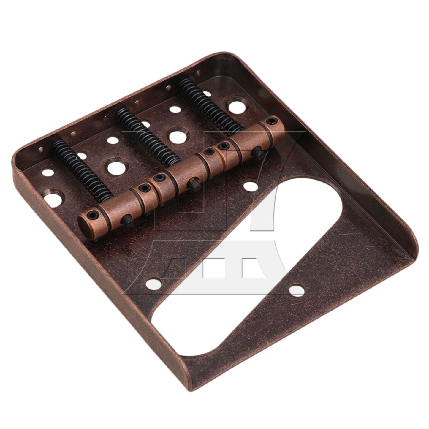 BLQZR 8.5x7.5x1cm 6 String Fixed Style Bridge for Electric Guitar Red