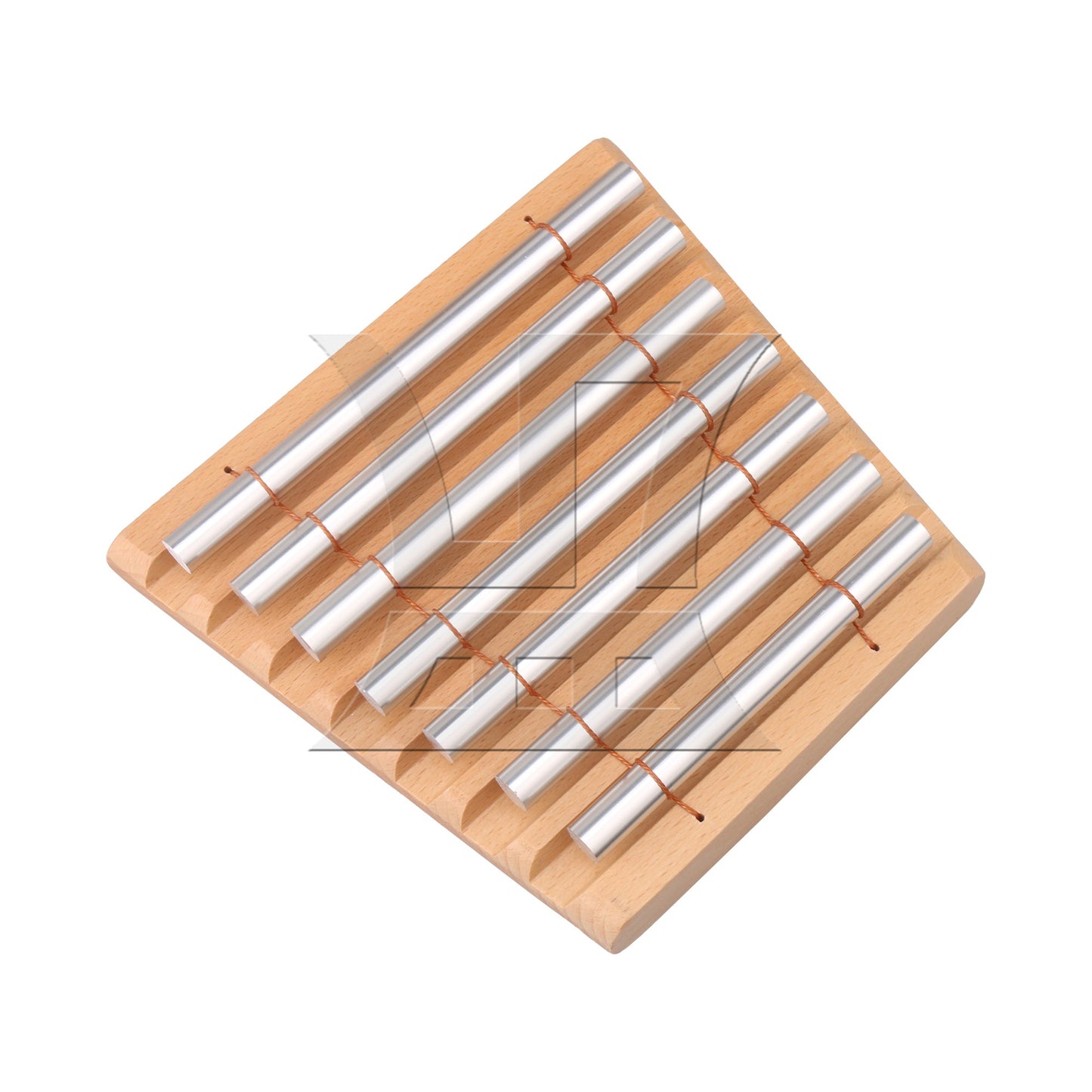 7 Tone Wooden Percussion Chime Mallet 7 Aluminum Tube Musical