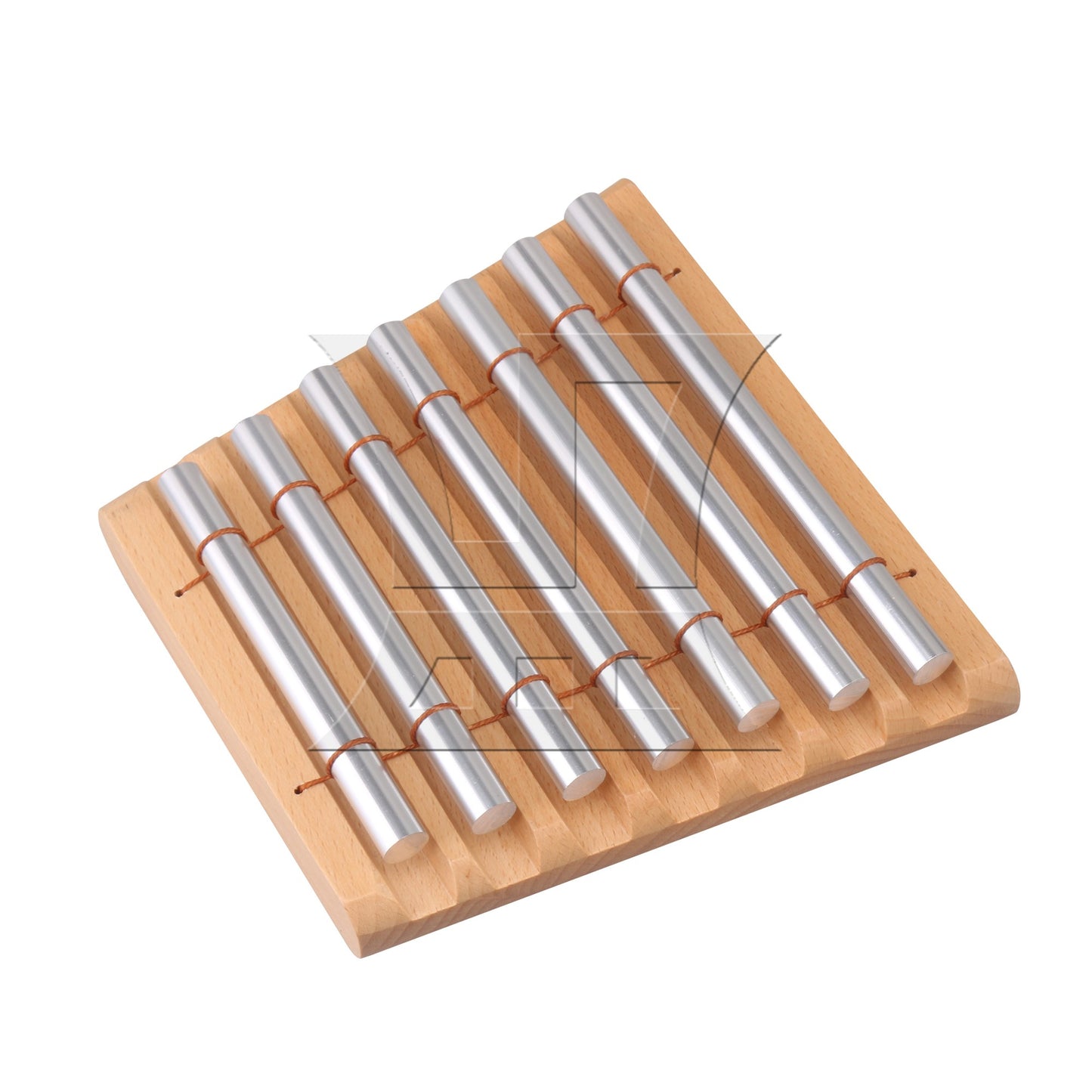 7 Tone Wooden Percussion Chime Mallet 7 Aluminum Tube Musical