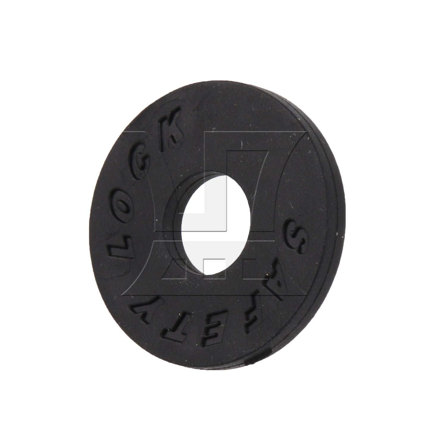 10xBQLZR 25x3mm Silica Gel Guitar Premium Strap Lock 9mm Hole Dia Black