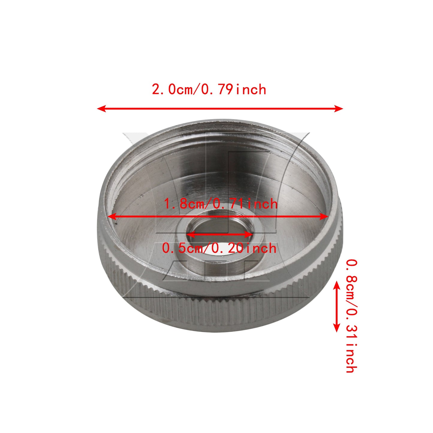 3 Pieces BQLZR Silver Color Copper Trumpet Botton Valve Piston Screw Cap