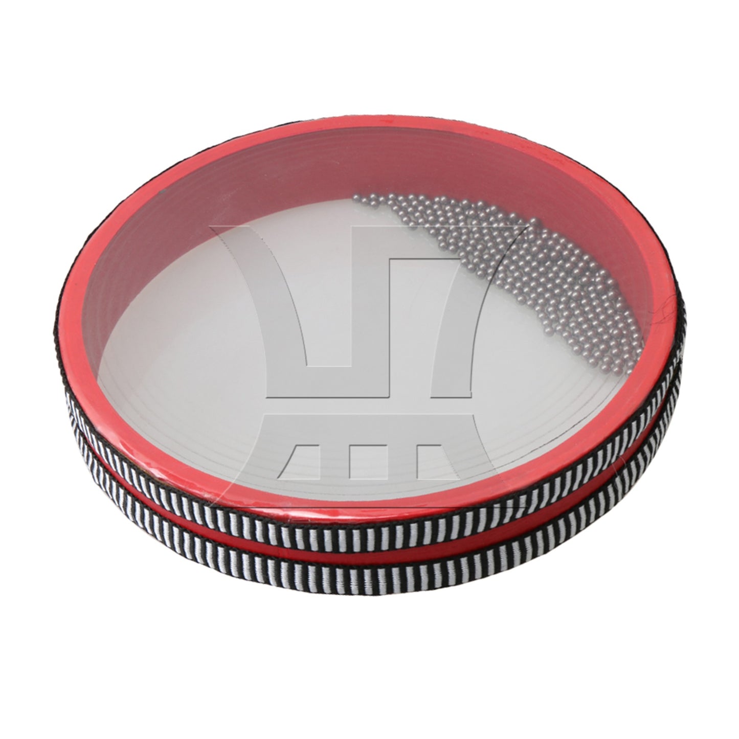 8 Inch Red Wood Ocean Wave Drum Sea Sound Musical Toy for Kid Party Game