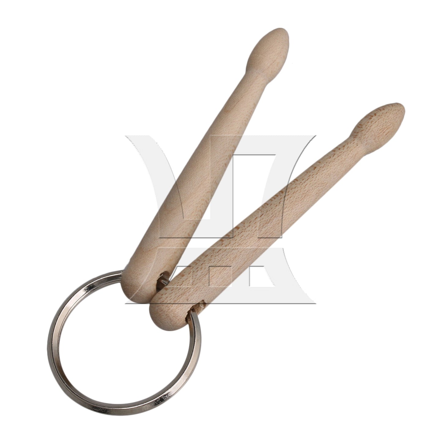Mini Drum 2 Sticks Keychain Wood Drumsticks Key Ring Chain Percussion