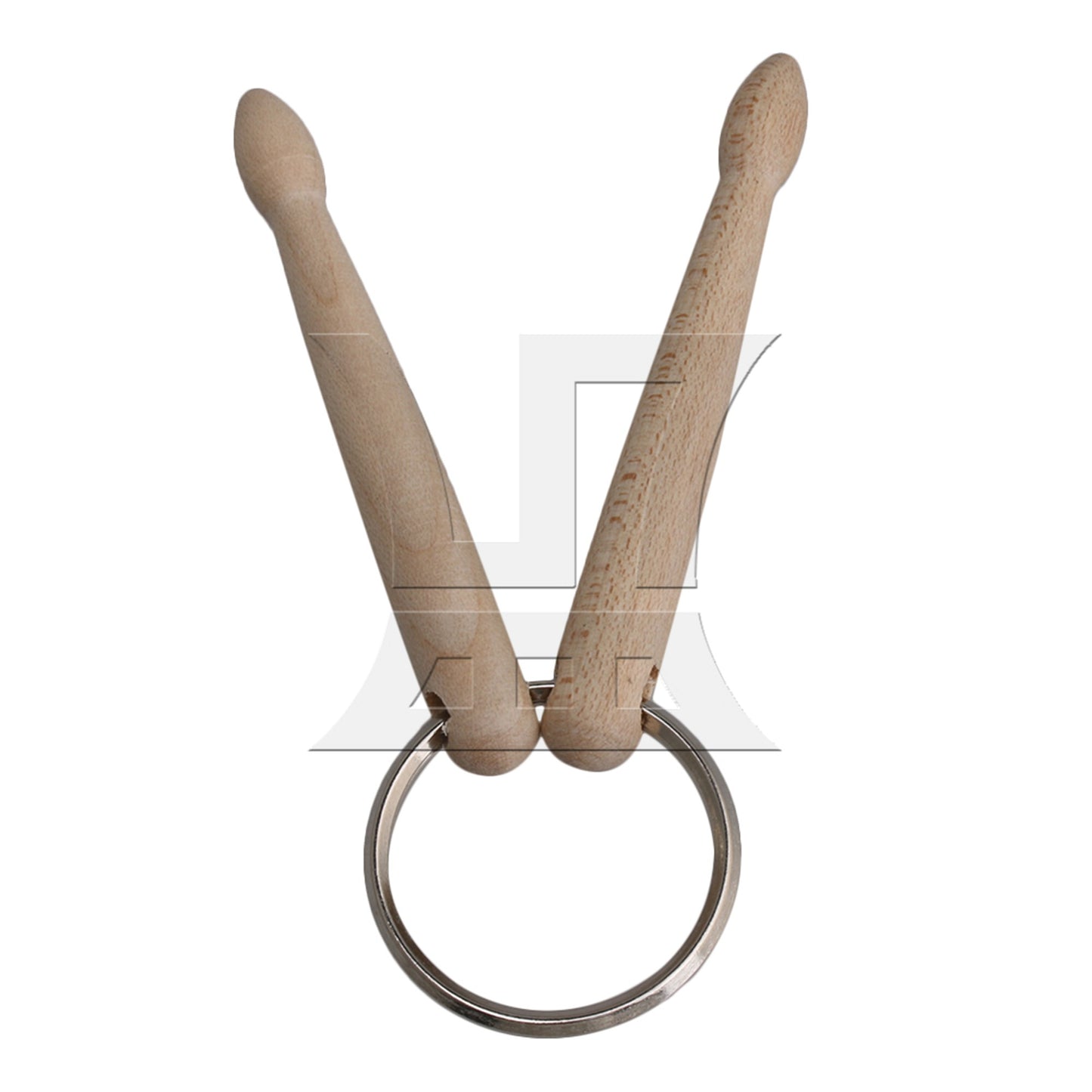 Mini Drum 2 Sticks Keychain Wood Drumsticks Key Ring Chain Percussion