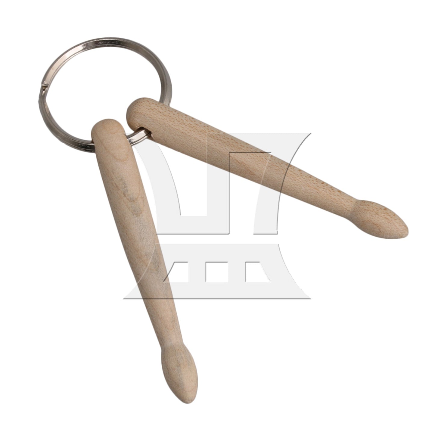 Mini Drum 2 Sticks Keychain Wood Drumsticks Key Ring Chain Percussion