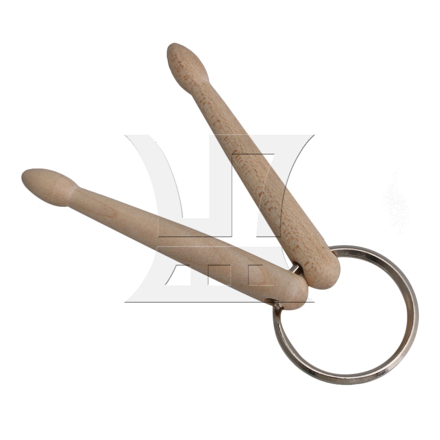 Mini Drum 2 Sticks Keychain Wood Drumsticks Key Ring Chain Percussion