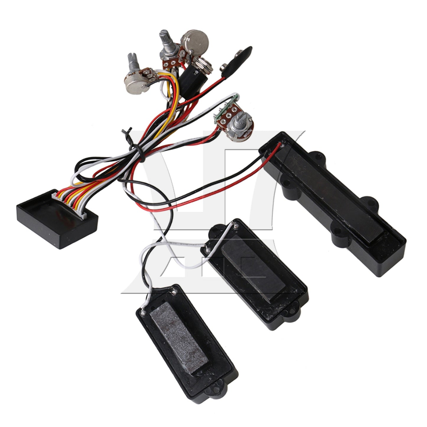 3- Band Active EQ Preamp Circuit for Pickup Combination Black