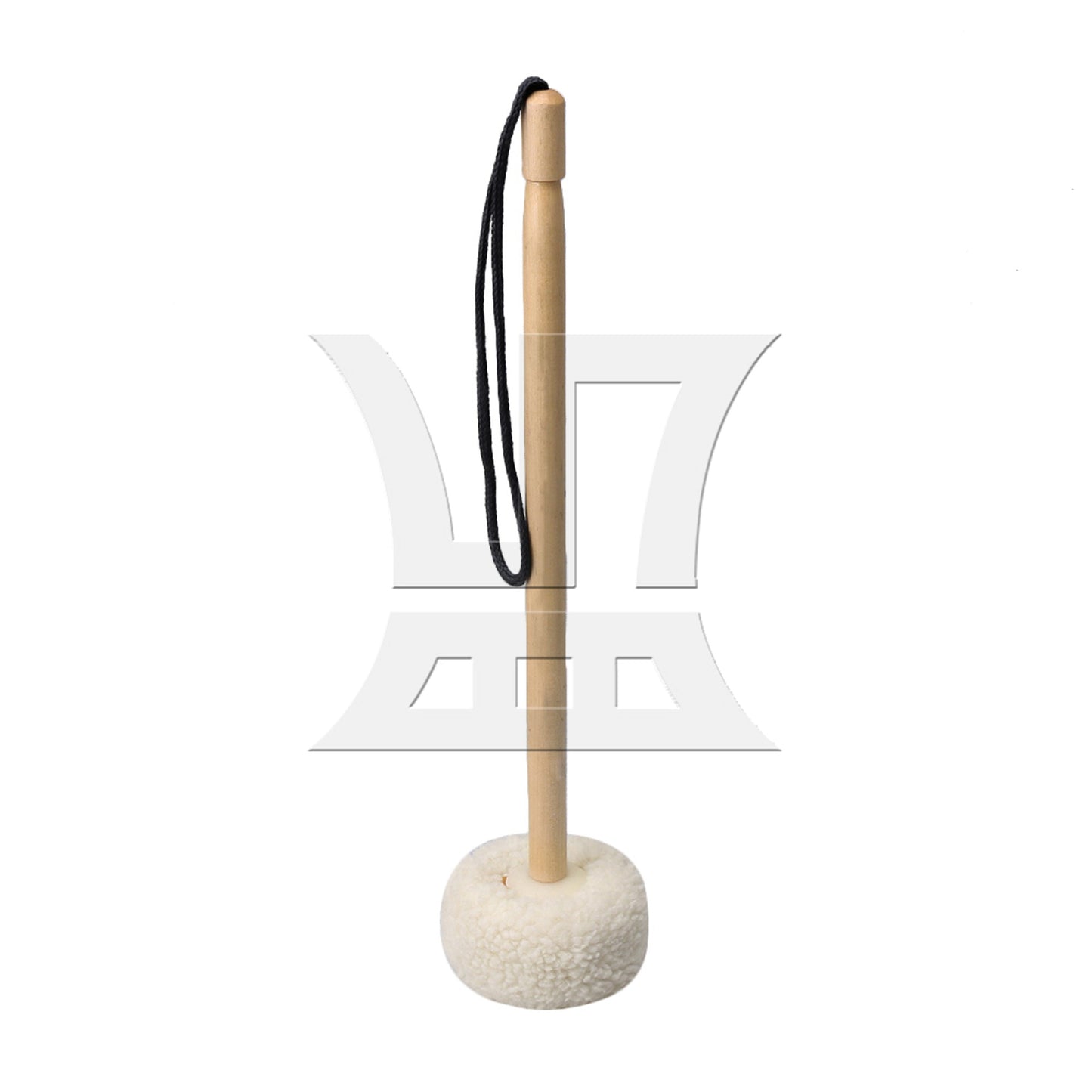 0.63x14.17inch Gong Accessories Gong Mallet Wood Core with Wool Head