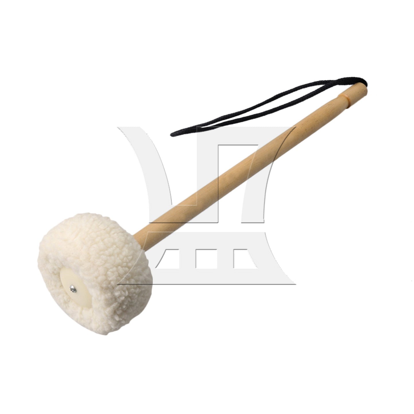 0.63x14.17inch Gong Accessories Gong Mallet Wood Core with Wool Head