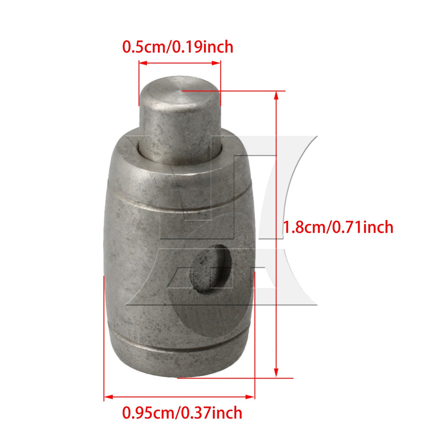 0.95cm Dia Silver Color Trumpet Valve Water Key Spit Valve Drainage Component