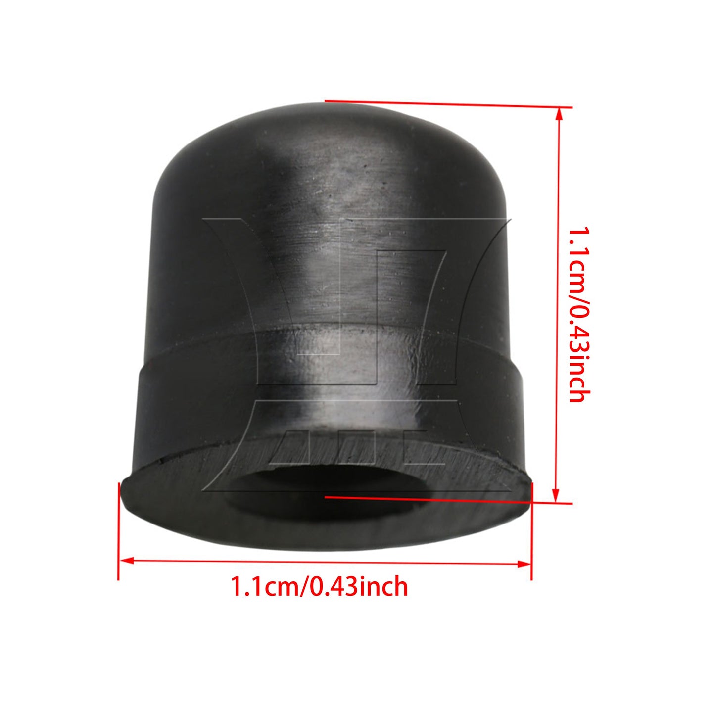 20PCS Black Trombone Slide Rubber End Tip Bumper for Trombone Repair Accessory