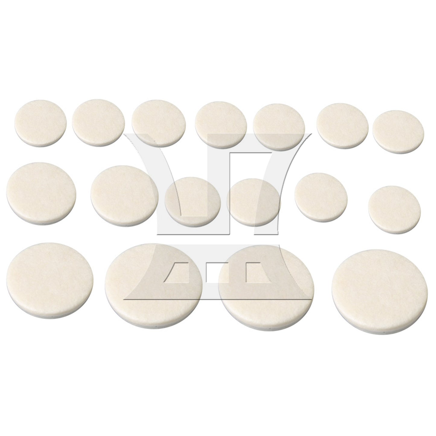 17PCS White Clarinet Sound Hole Pads Mats for Woodwind Instrument Parts