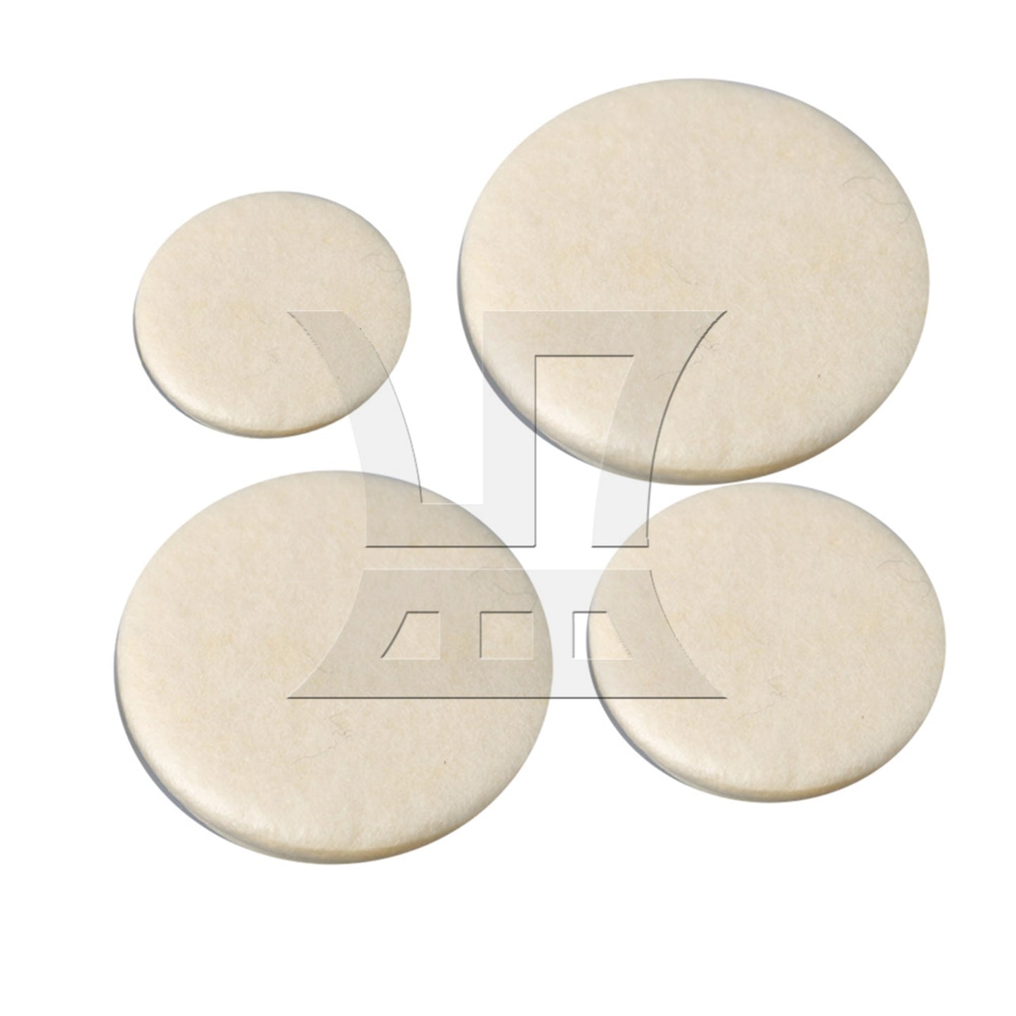 17PCS White Clarinet Sound Hole Pads Mats for Woodwind Instrument Parts