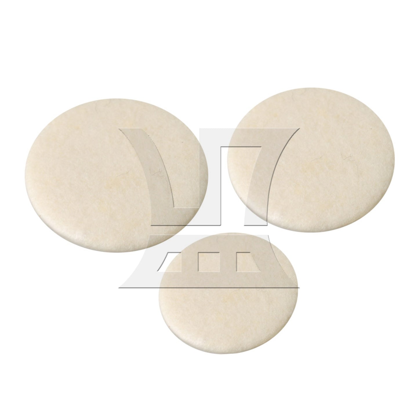 17PCS White Clarinet Sound Hole Pads Mats for Woodwind Instrument Parts