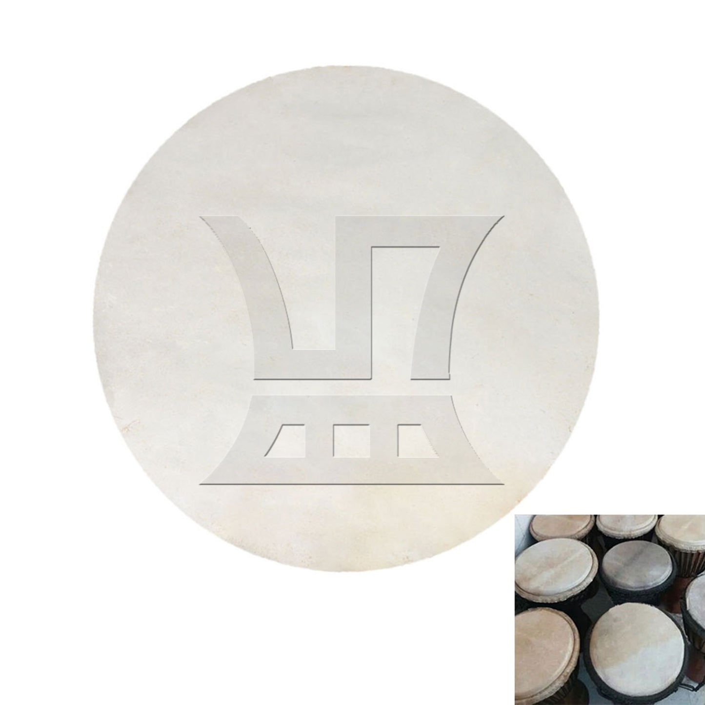 Skin Drums Head for 12 inch African Tambourine Head Replacement Yellow