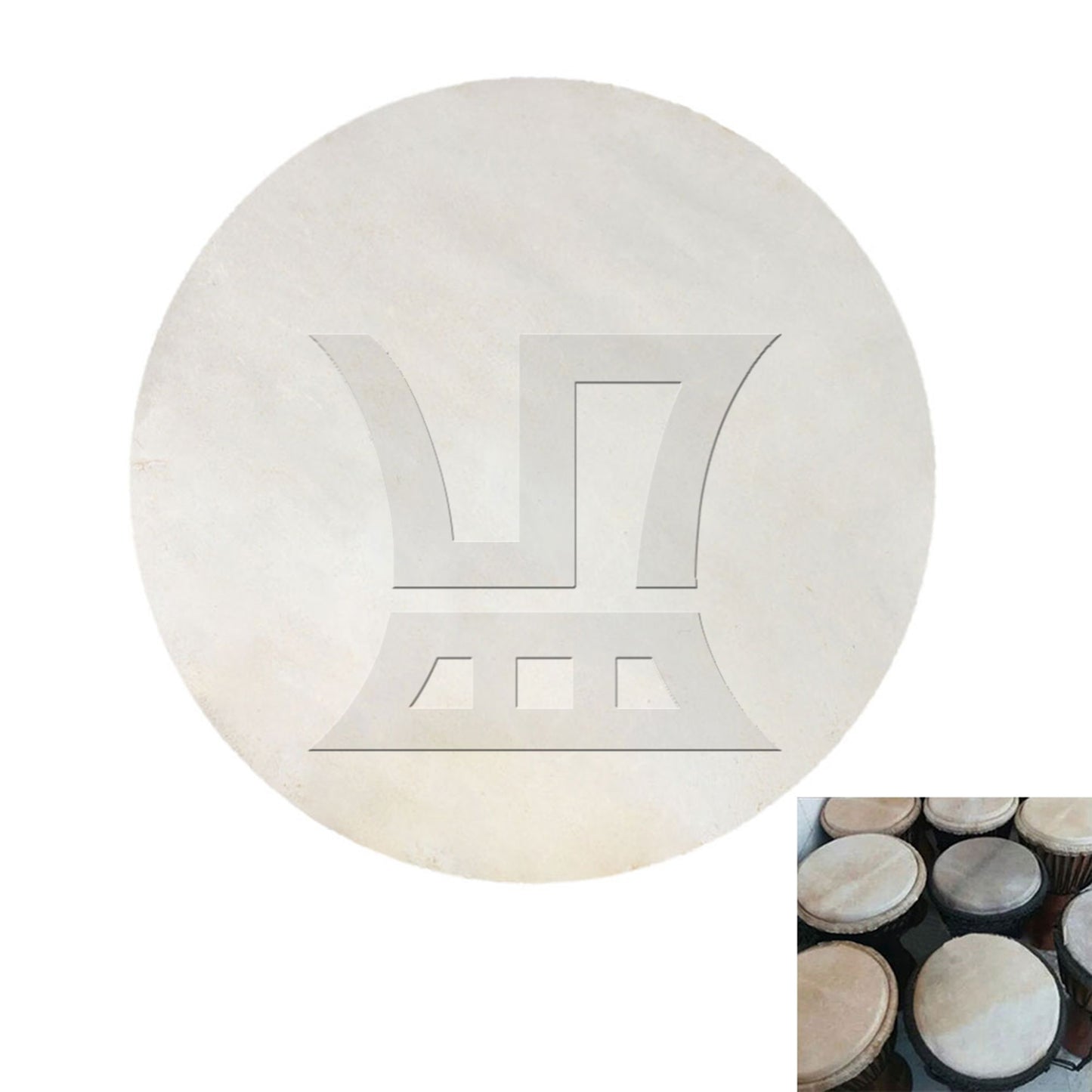 Skin Drums Head for 12 inch African Tambourine Head Replacement Yellow