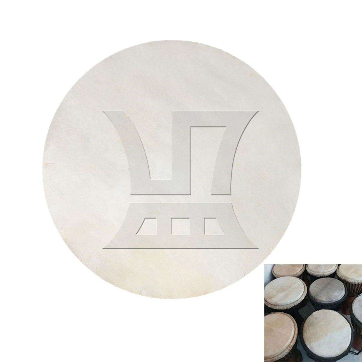 Skin Drums Head for 12 inch African Tambourine Head Replacement Yellow